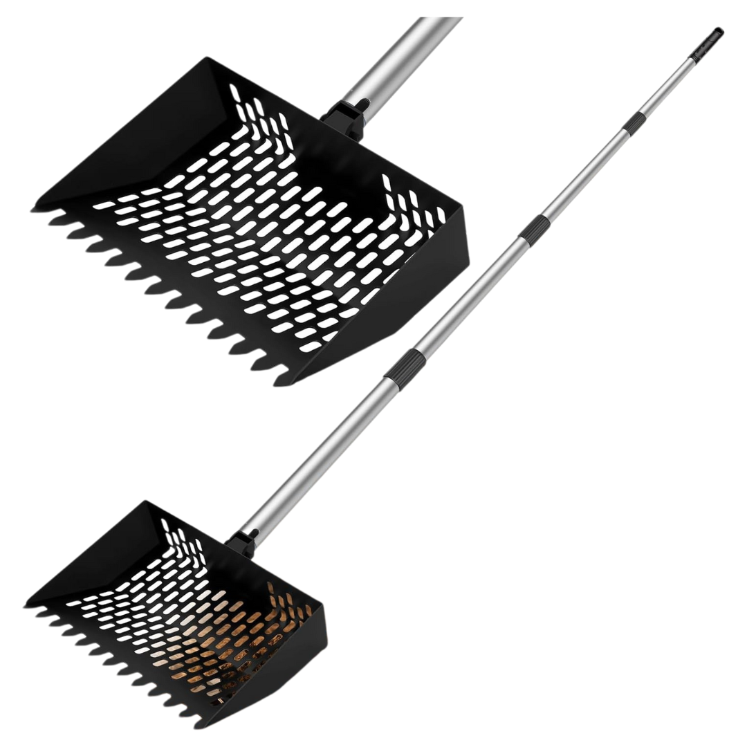 2-in-1 Chicken Poop Scooper & Rake Shovel