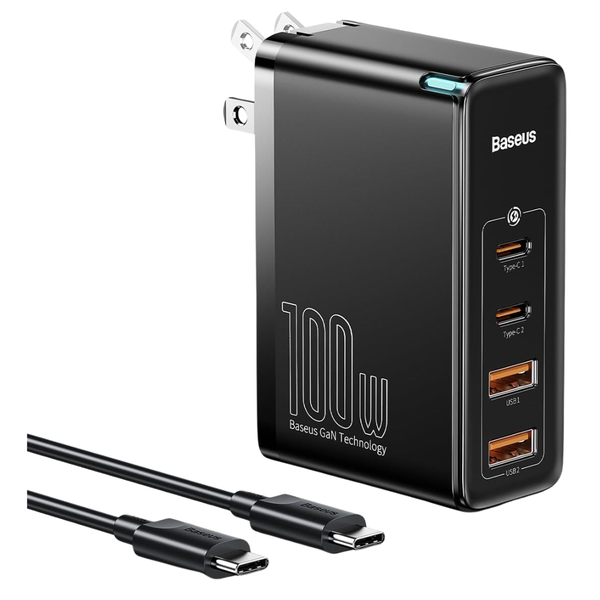 100W Baseus 4-Port USB-C GaN II Wall Charger