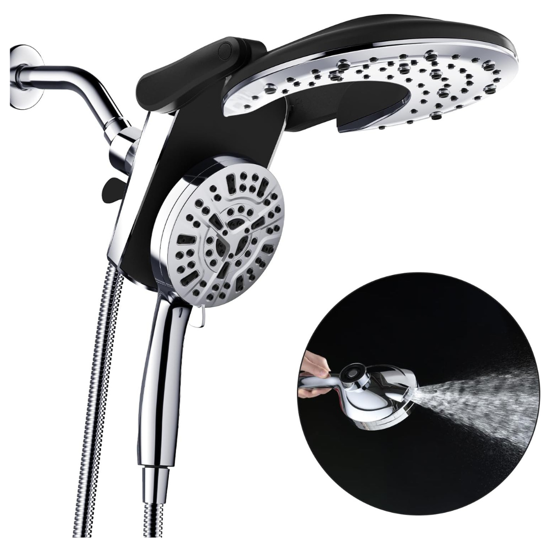 Bozybo Rain Shower Head With Handheld Spray