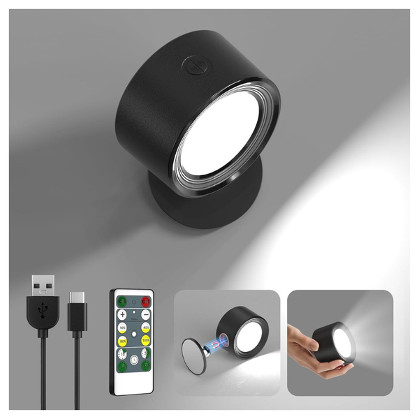 Lightbiz 3000mAh Rechargeable LED Wall Lights With Remote