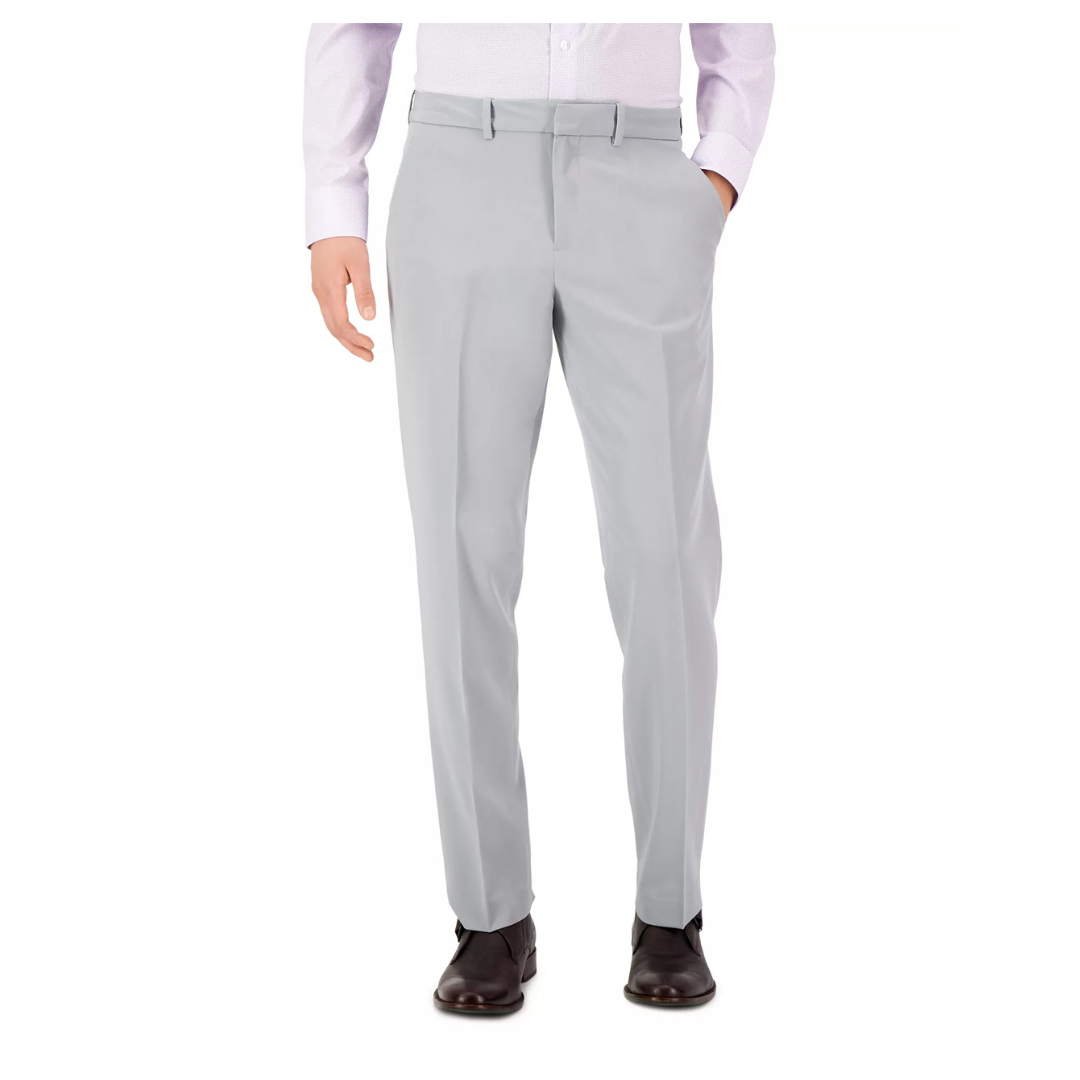 Perry Ellis Portfolio Men's Modern-Fit Stretch Solid Resolution Pants