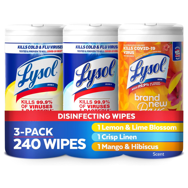 240-Count Lysol Disinfectant Cleaning Wipes