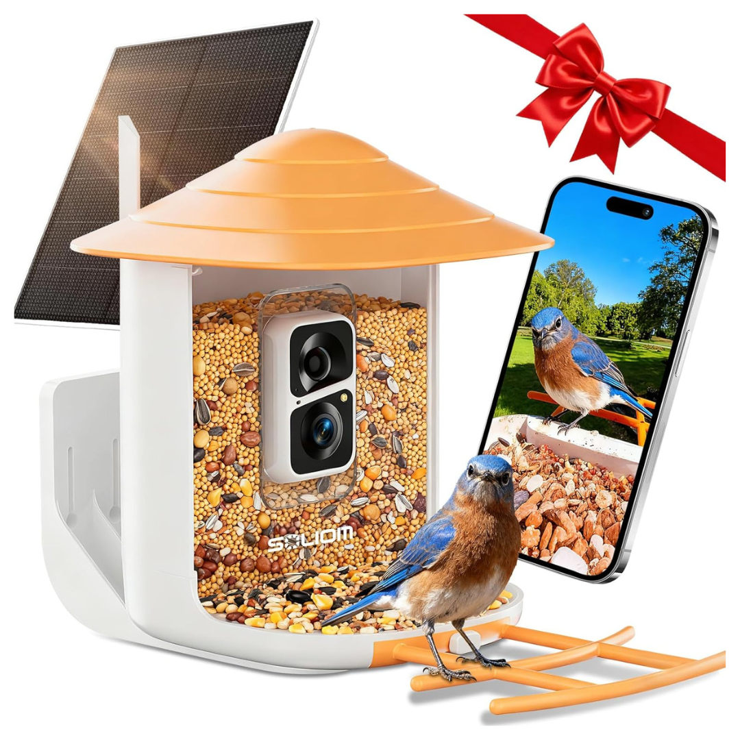 SOLIOM BF09 Bird Feeder With Wireless Outdoor Camera