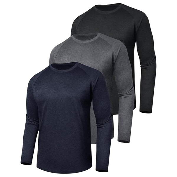 3-Pack LalaHooK UV Sun Protection Quick-Dry Moisture Wicking T-Shirts