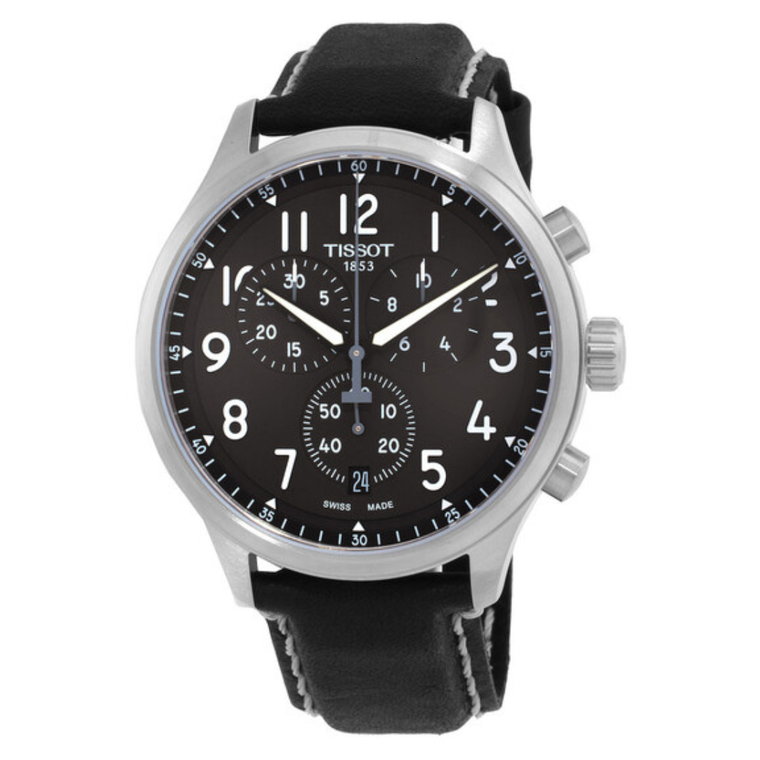 45mm Tissot Chrono XL Quartz Anthracite Dial Men's Watch