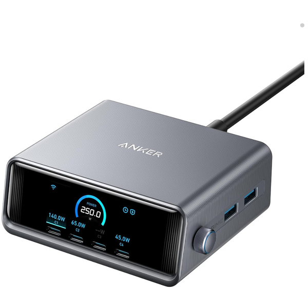 Anker Prime 250W USB-C 6-Port Gan Charging Station