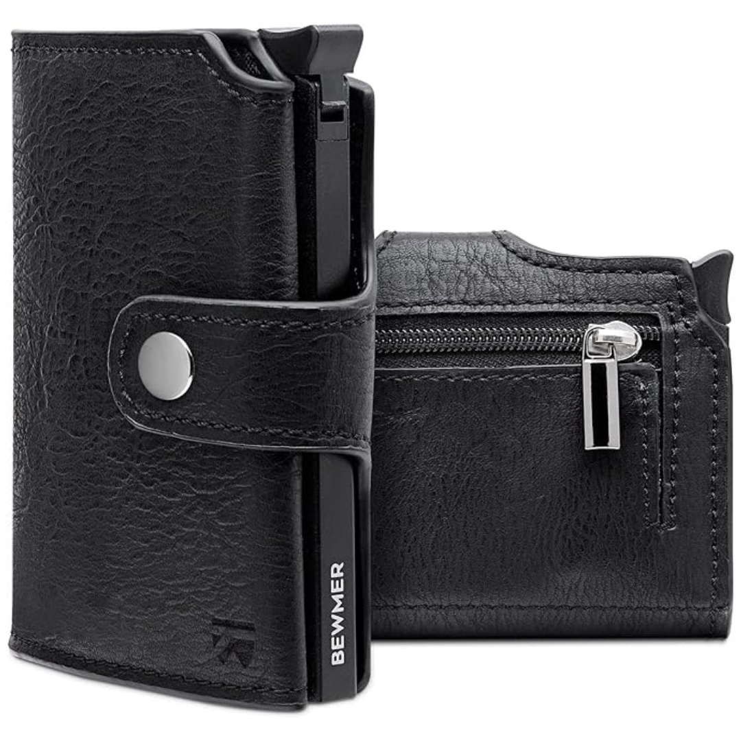 2 Shielded Credit Card Wallet w/ Money Clip & Coin Holder