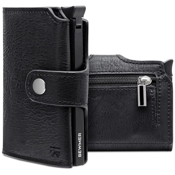 2 Shielded Credit Card Wallet w/ Money Clip & Coin Holder