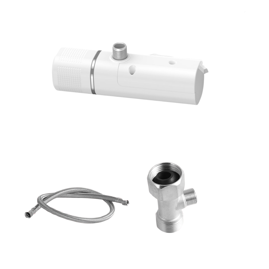 Ultra-Slim Non-Electric Bidet Attachment (Retractable Dual Nozzles)