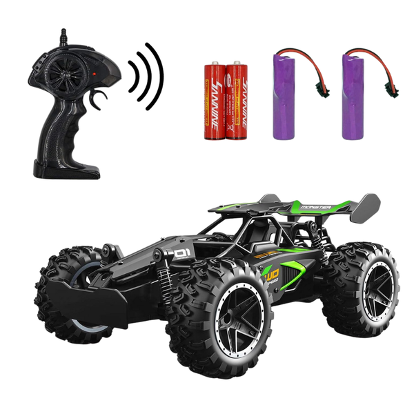 Kids 1:18 2.4Ghz Monster RC Truck Toys (Black Green)