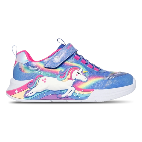 Skechers Girls' Light-Up Unicorn Chaser Shoes