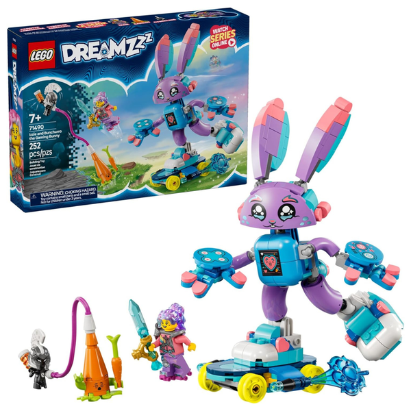 252-Piece LEGO Dreamzzz Izzie & Bunchurro Gaming Bunny Toy Set (71490)