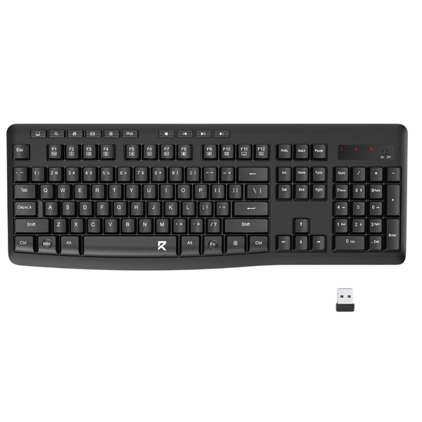 Redragon Wireless 2.4G Full-Sized Ergonomic Keyboard