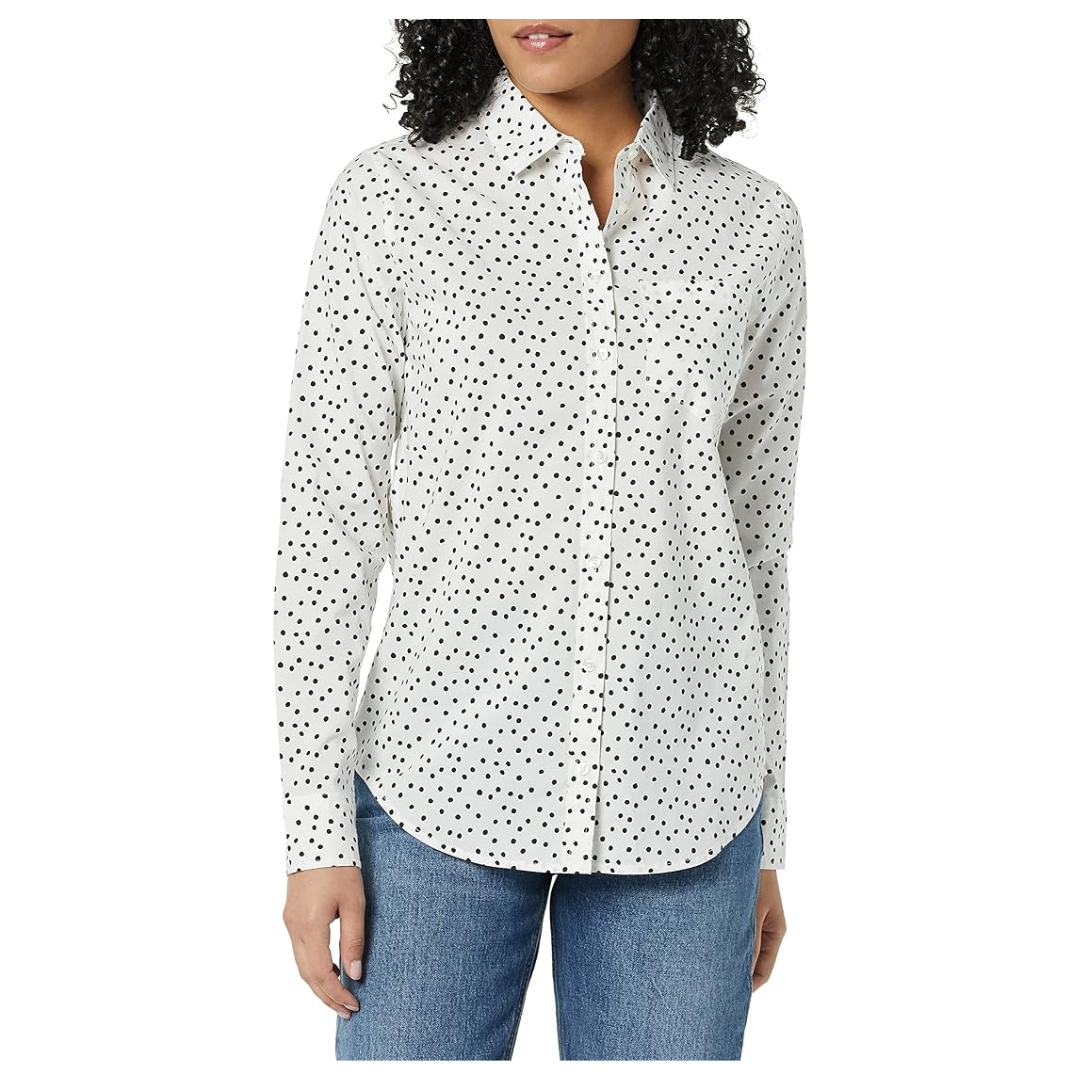 Amazon Essentials Women's Regular-Fit Poplin Shirt