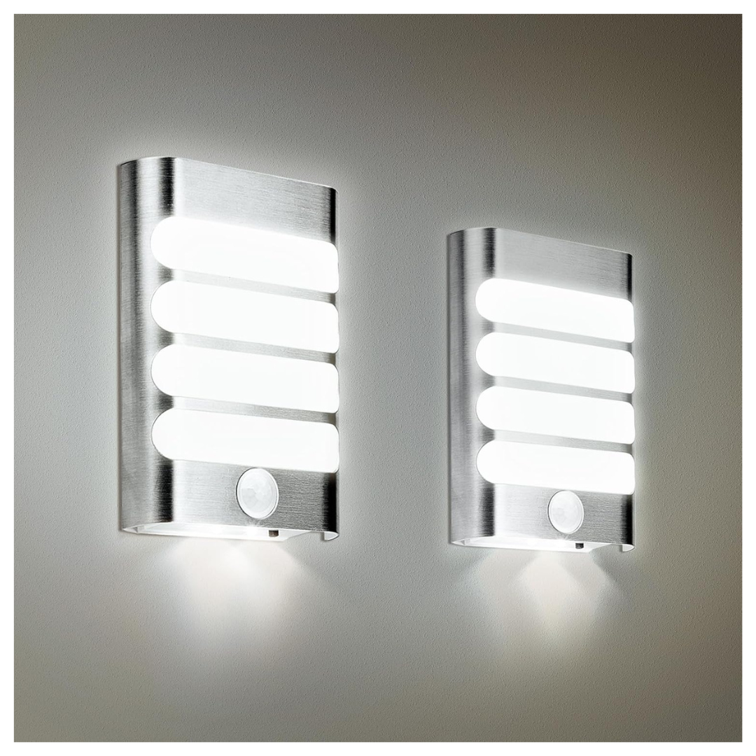 2-Pack Warm Battery Operated Motion Sensor Night Light
