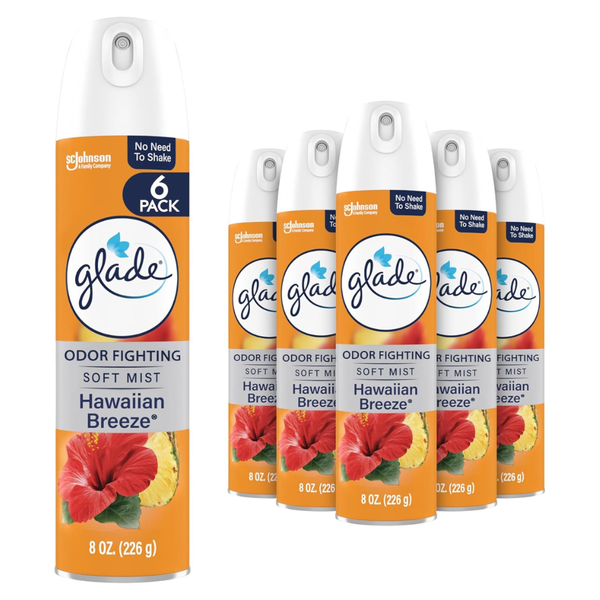 6-Count 8oz Glade Odor Fighting Air Freshener Room Spray