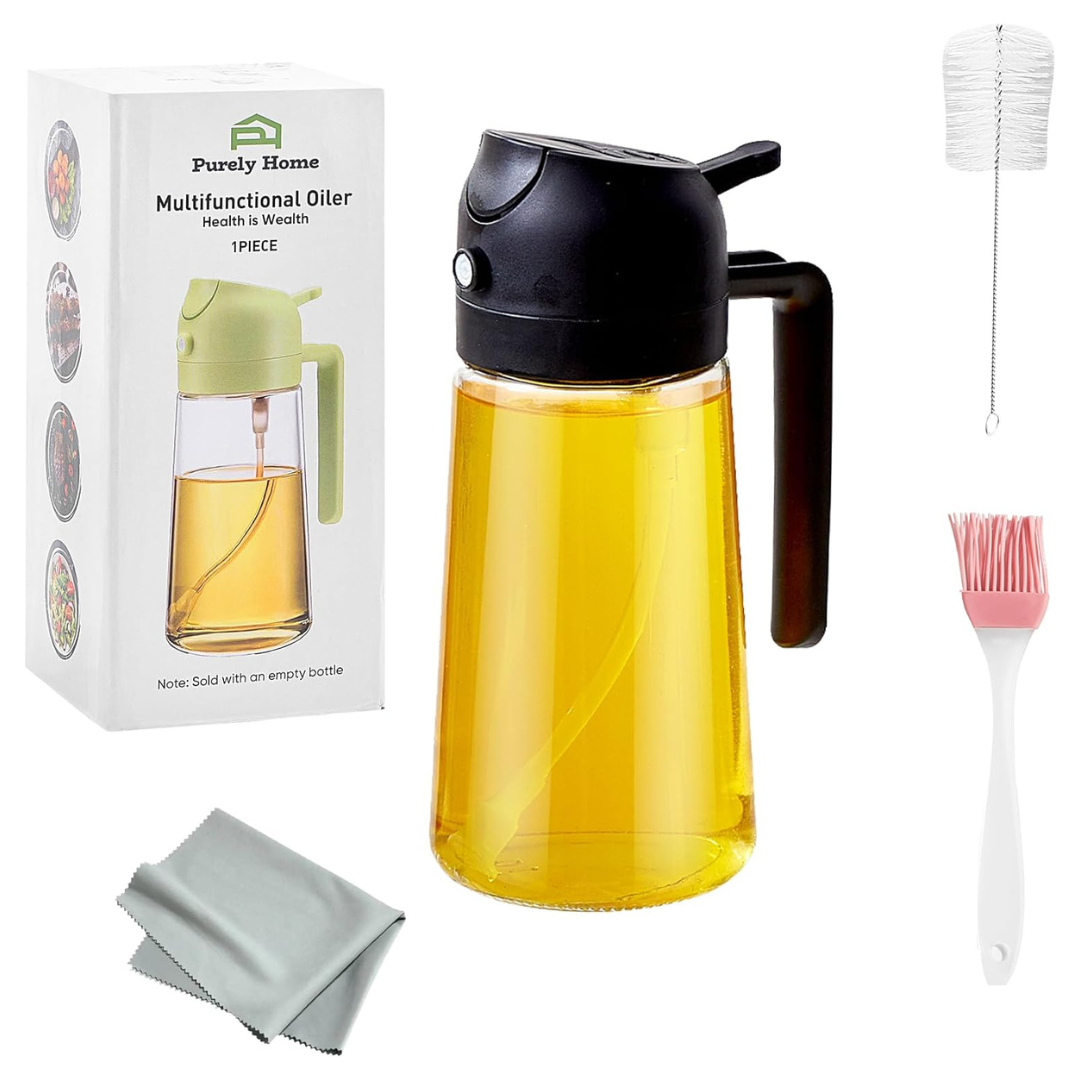 2-in-1 Leakproof Olive Oil Dispenser, 16oz/470ml