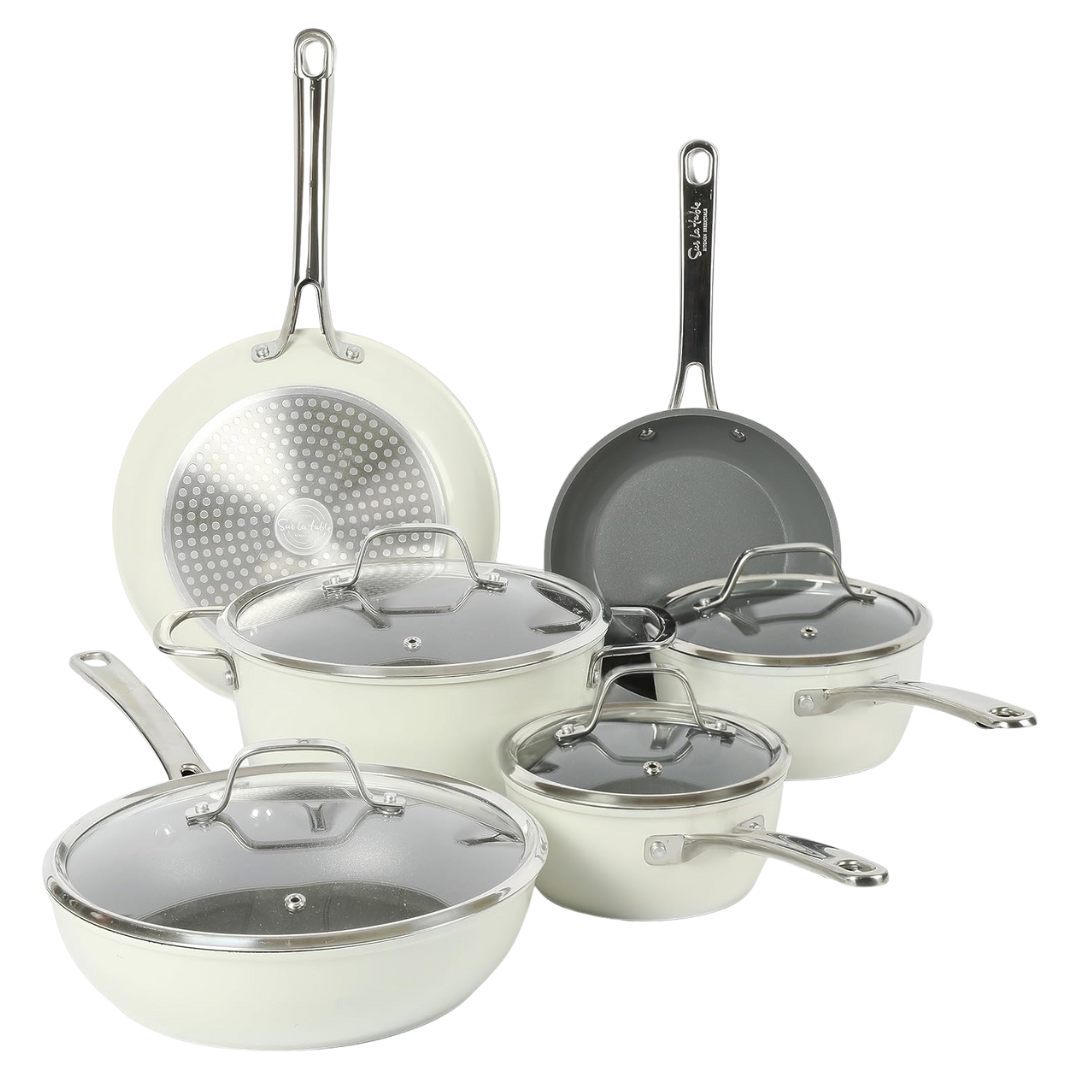 Sur La Table 10-Piece Nonstick Ceramic Cookware Set