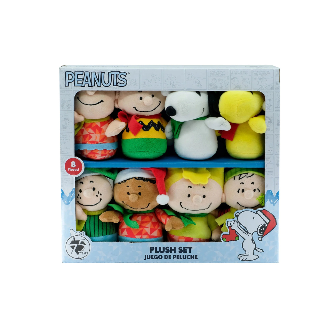 Ruz 8 Characters 6" Peanuts 75th Anniversary Plush Pals