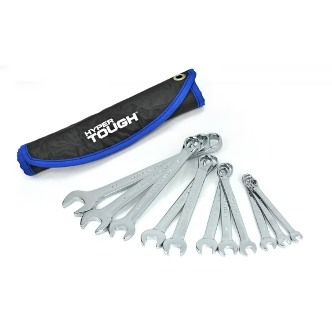 11-Piece Hyper Tough Combination Wrench Set (Metric)
