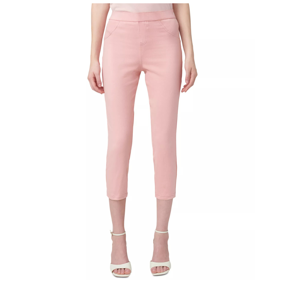 Hue Women's Mid-Rise Pull-On Denim Capri Leggings