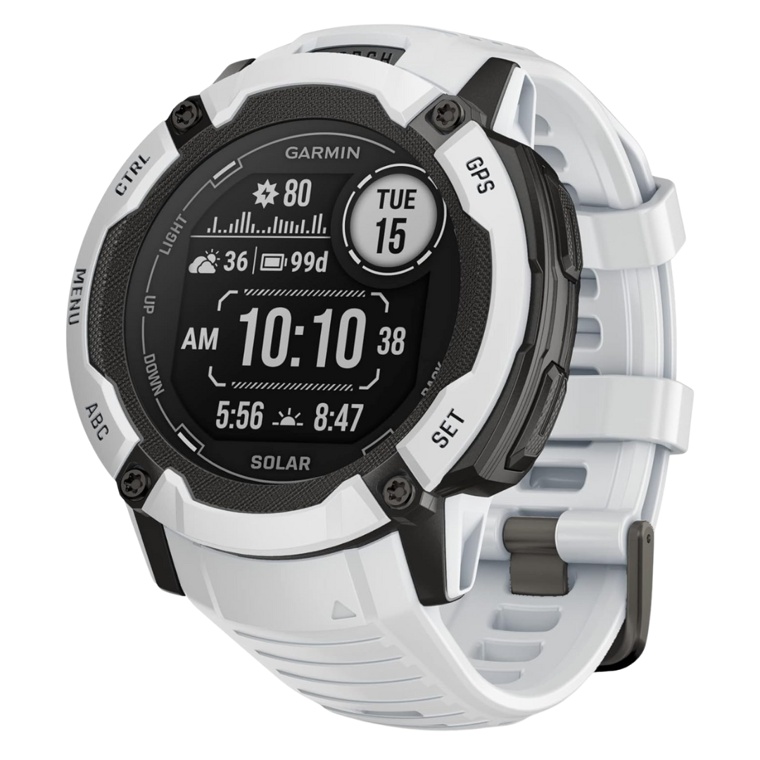 Garmin Instinct 2X Solar Rugged GPS Smartwatch (Whitestone)