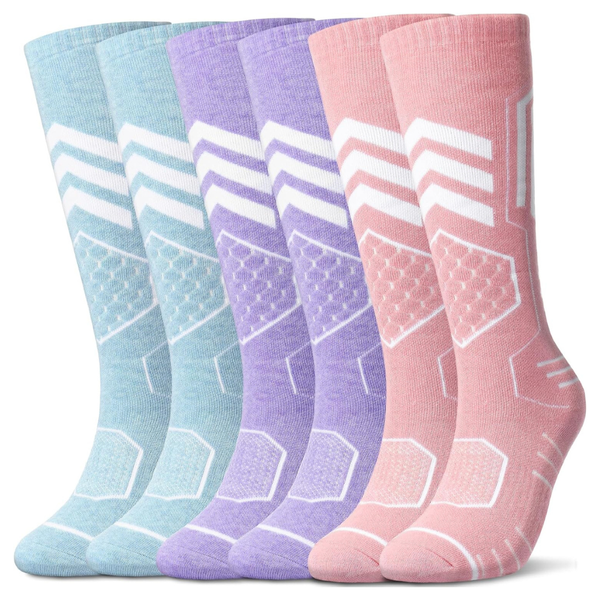 3-Pairs Odtmger Men's Merino Wool Ski Socks