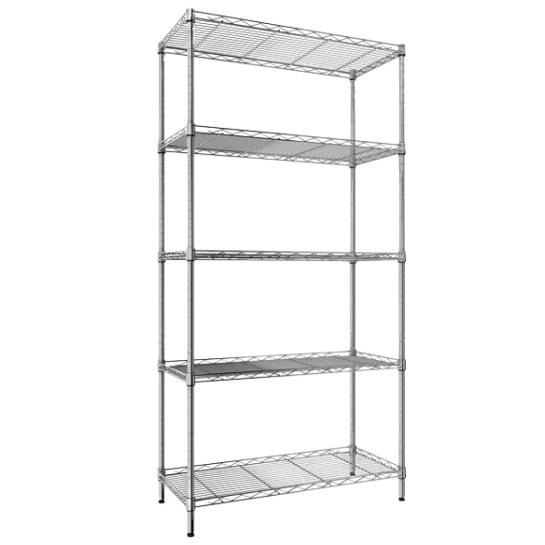 5-Tier Ktaxon Wire Shelving Steel Storage Rack Unit