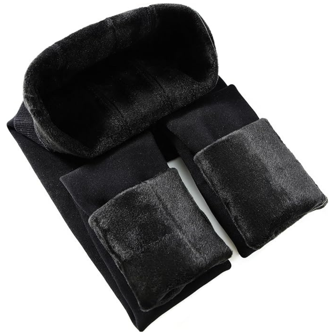 Women's Fleece Lined Fake Sheer Winter Warm Leggings