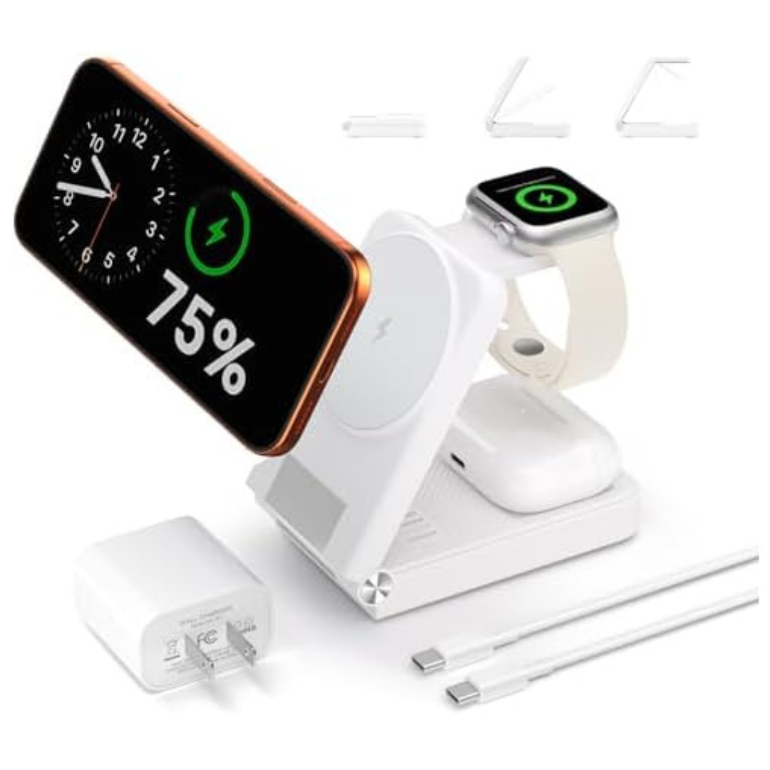 25W 3 In 1 Fast Wireless Charging Station For Apple Devices