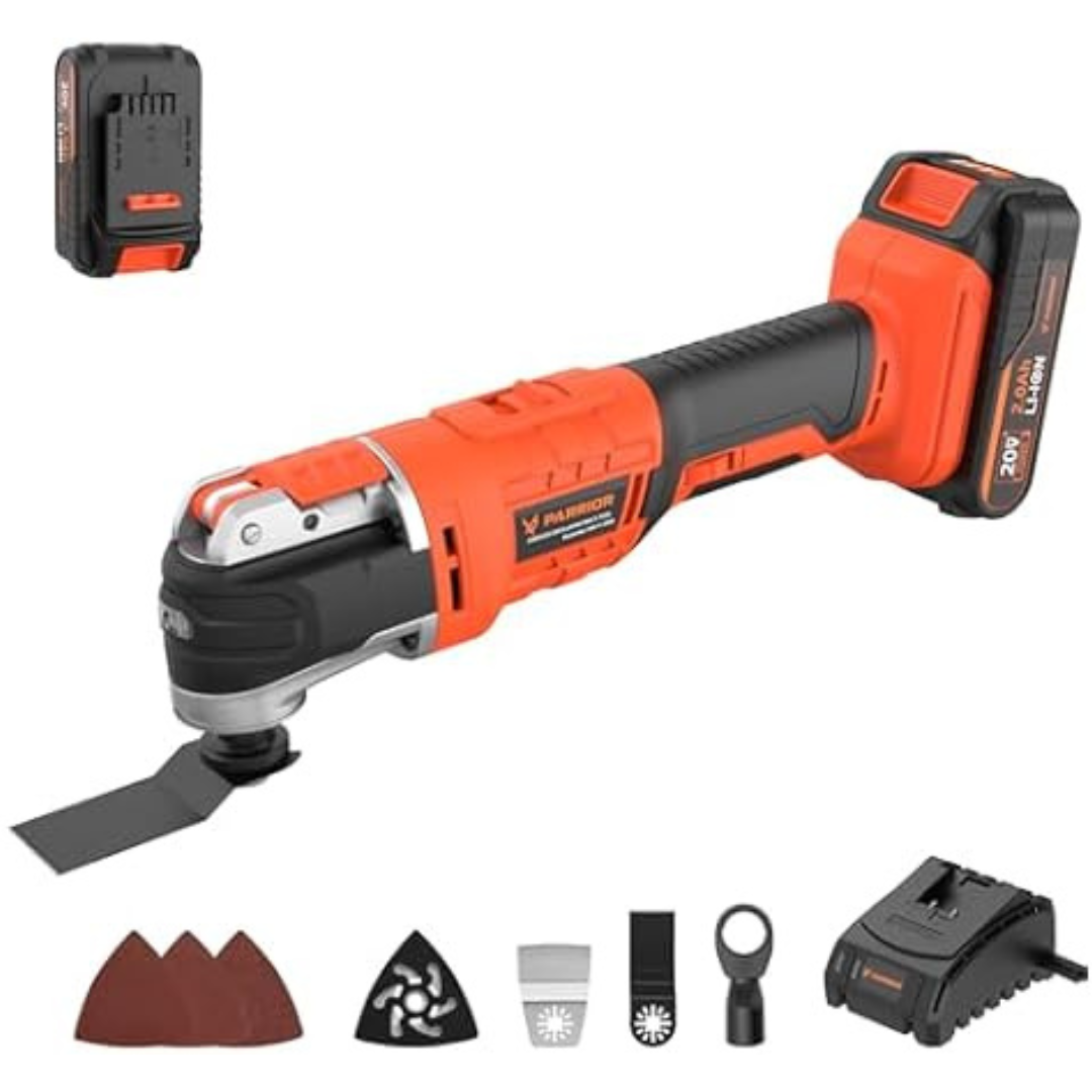 Parrior 2 Amp Oscillating Multi-Tool Saw With LED Light