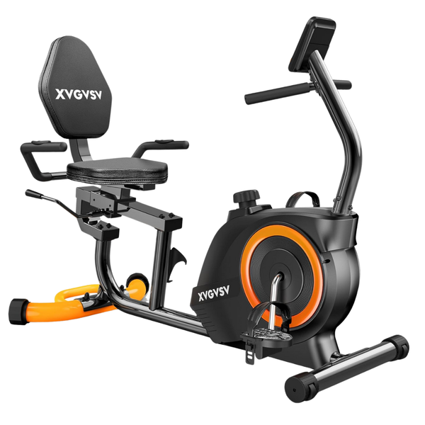 16-Level Resistance Exercise Quiet Recumbent Stationary Bikes