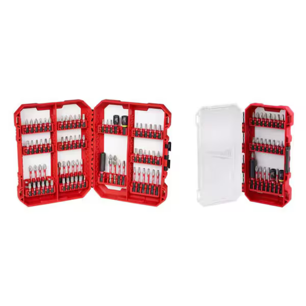 99-Piece Milwaukee Shockwave Impact Duty Alloy Steel Screw Driver Bit Set With Packout Case