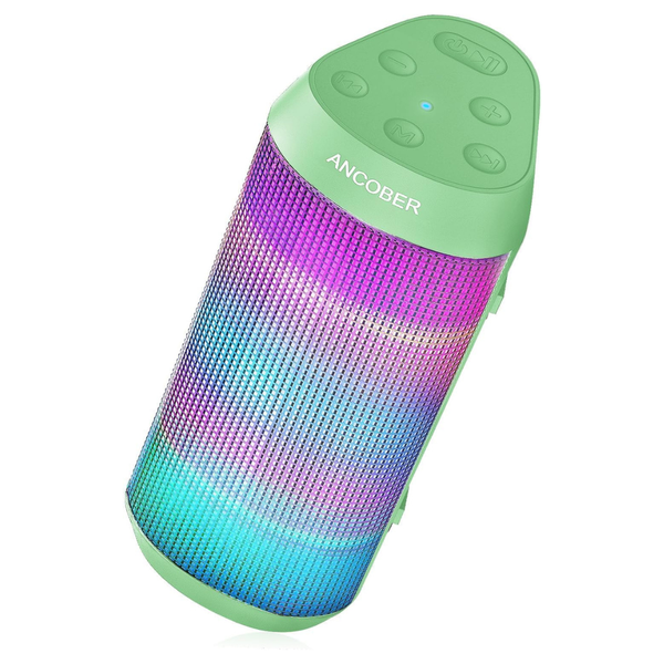 Bluetooth Speaker With Lights, IPX4 Waterproof