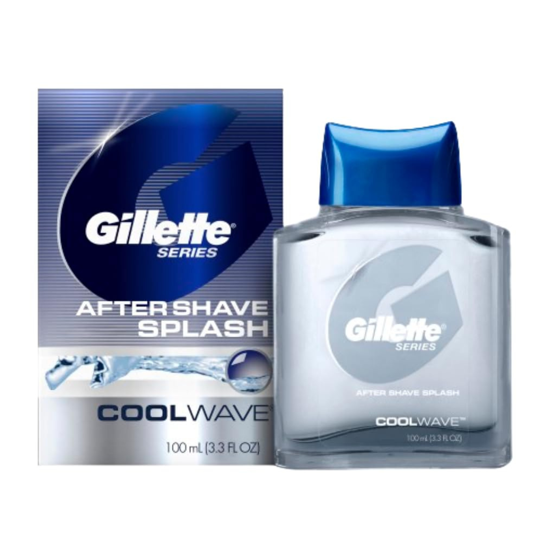 3.3oz/100ml Gillette Series Cool Wave Aftershave For Men