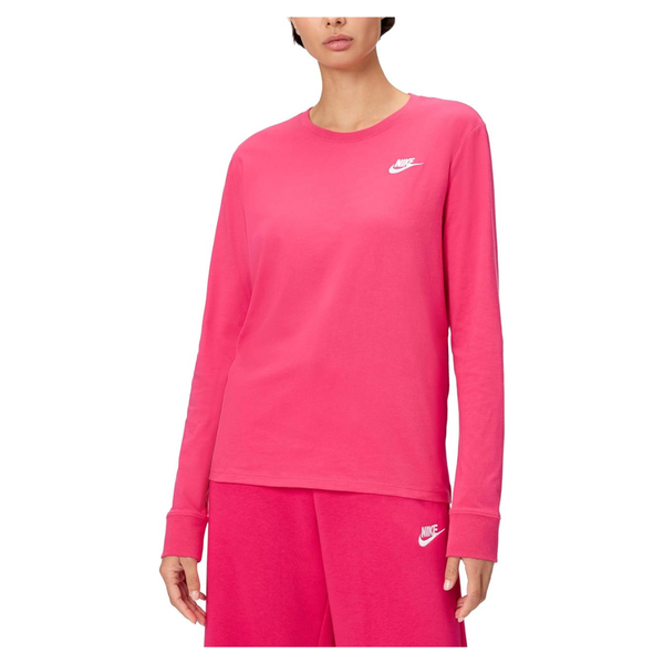 Nike Women's Sportswear Club Long-Sleeve T-Shirt (Various)