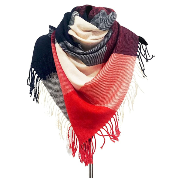 Loritta Women's Fashion Long Plaid Scarf
