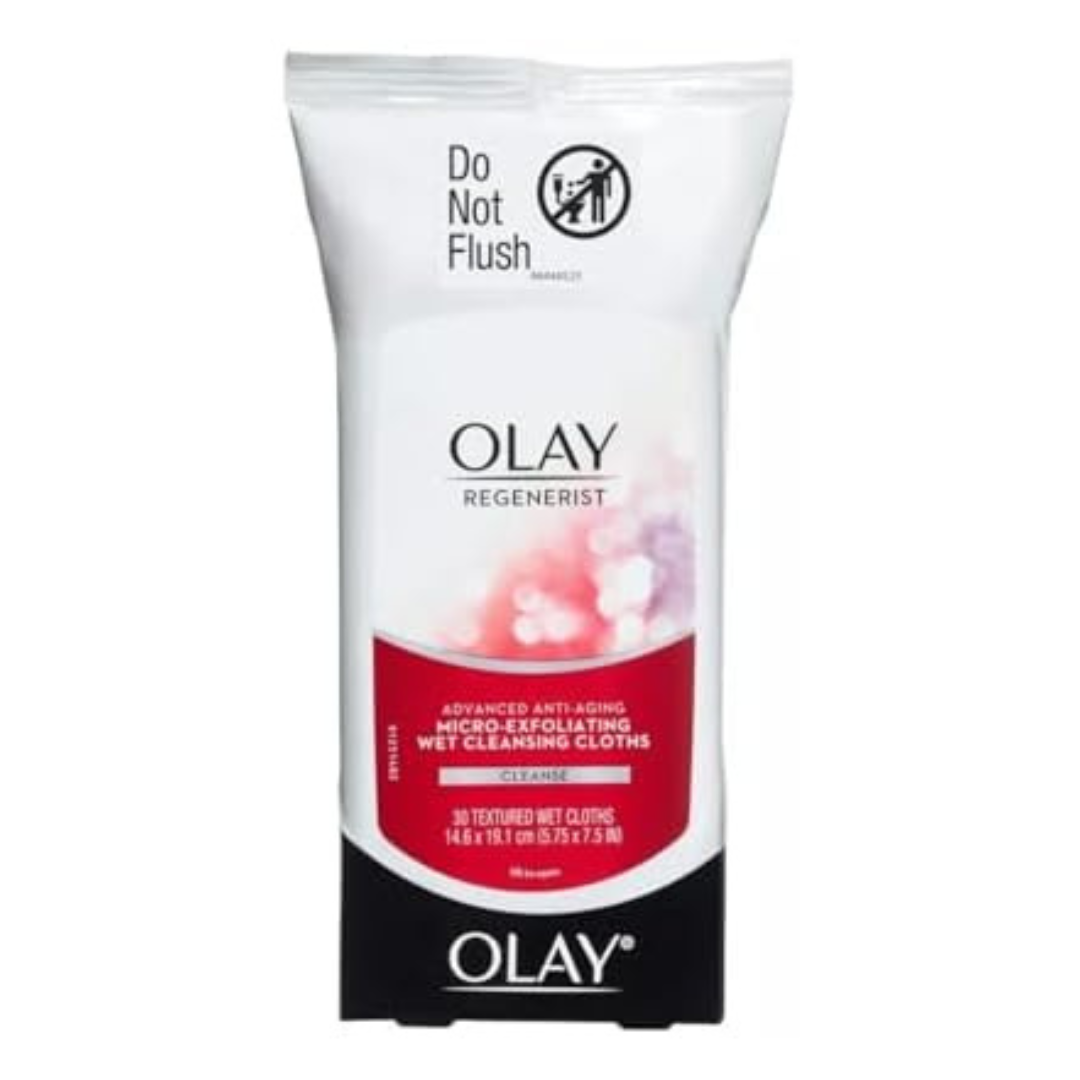 30-Count Olay Regenerist Advanced Anti-Aging Wet Cleansing Cloths