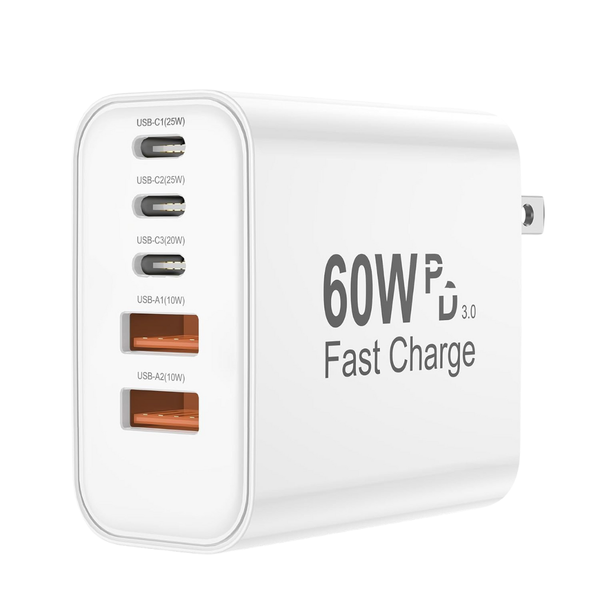 60W 5 In 1 Charging Blocks