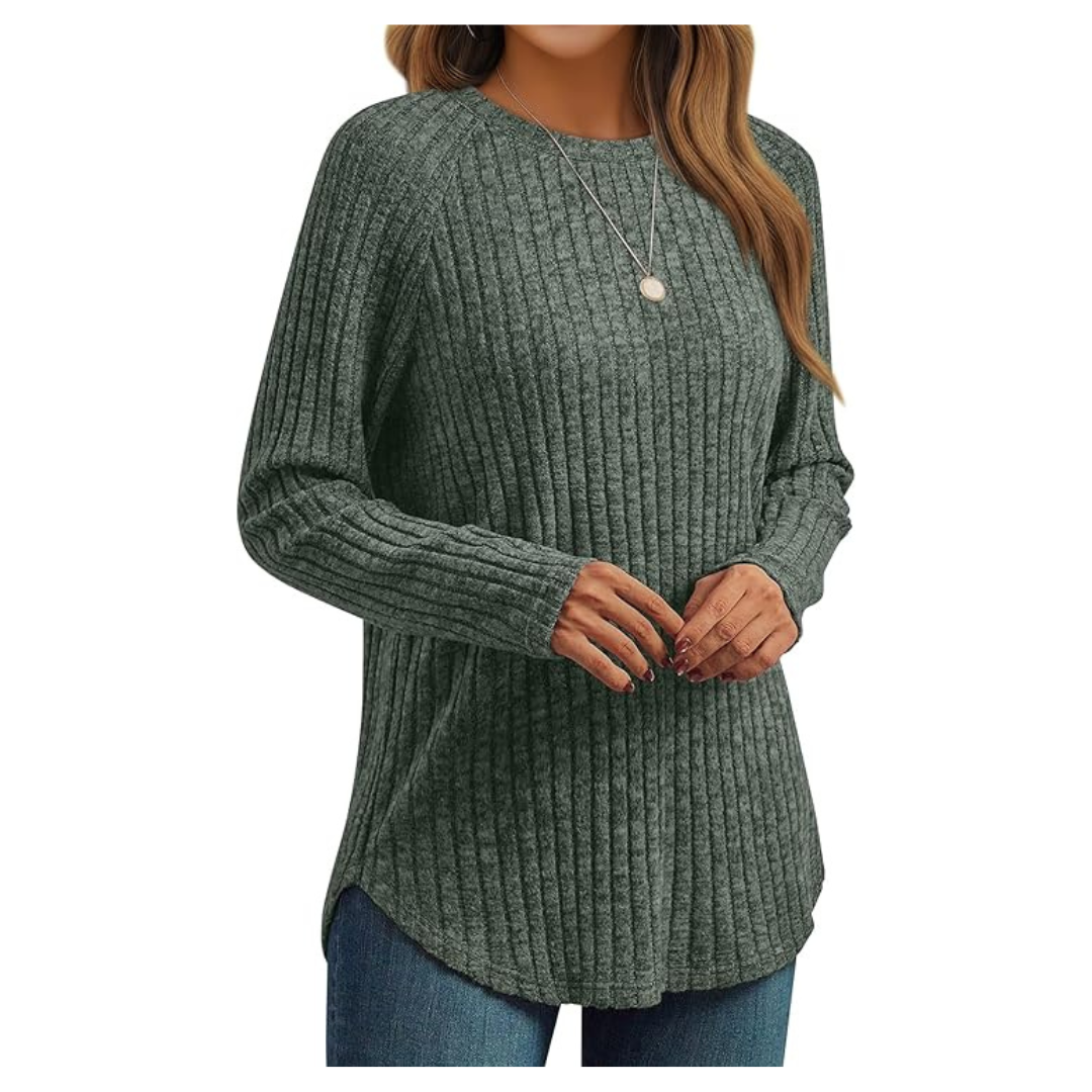 Automet Women's Long Sleeve Shirts Fall Fashion Tops