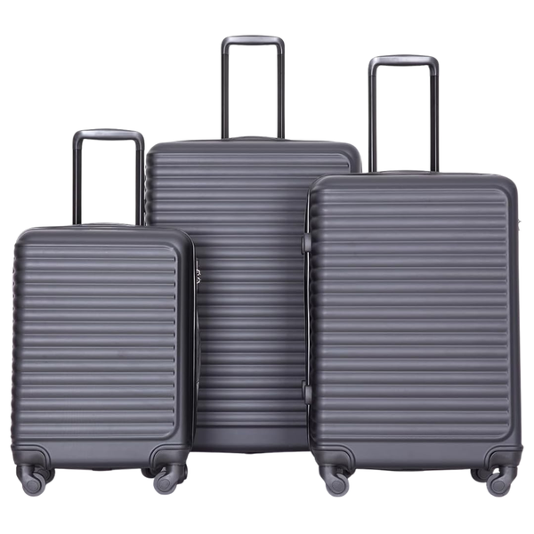 3-Piece Set Travelhouse Expandable Hardside Luggage With TSA Lock