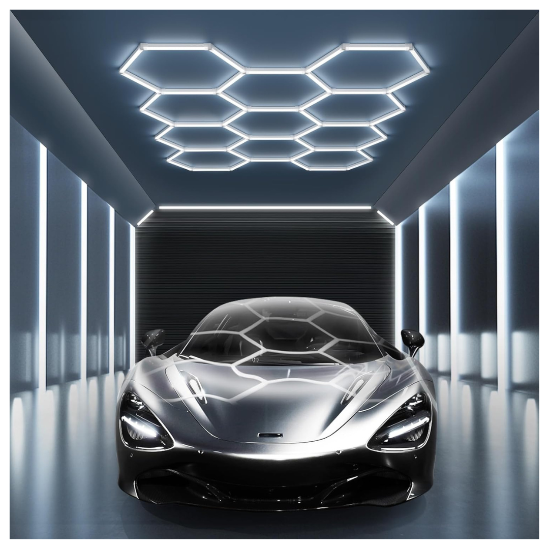MODERN 11 Hexagon LED Garage Light