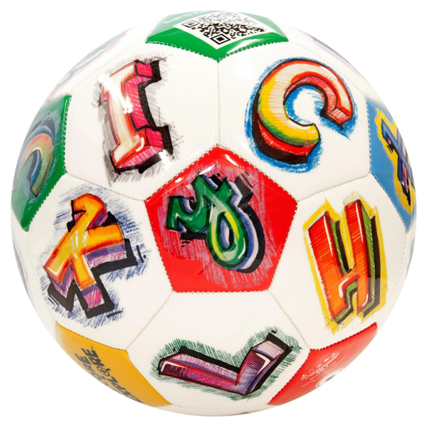 Crayola Unisex Kids Official Soccer Ball (Size: 5, Alphabet2)