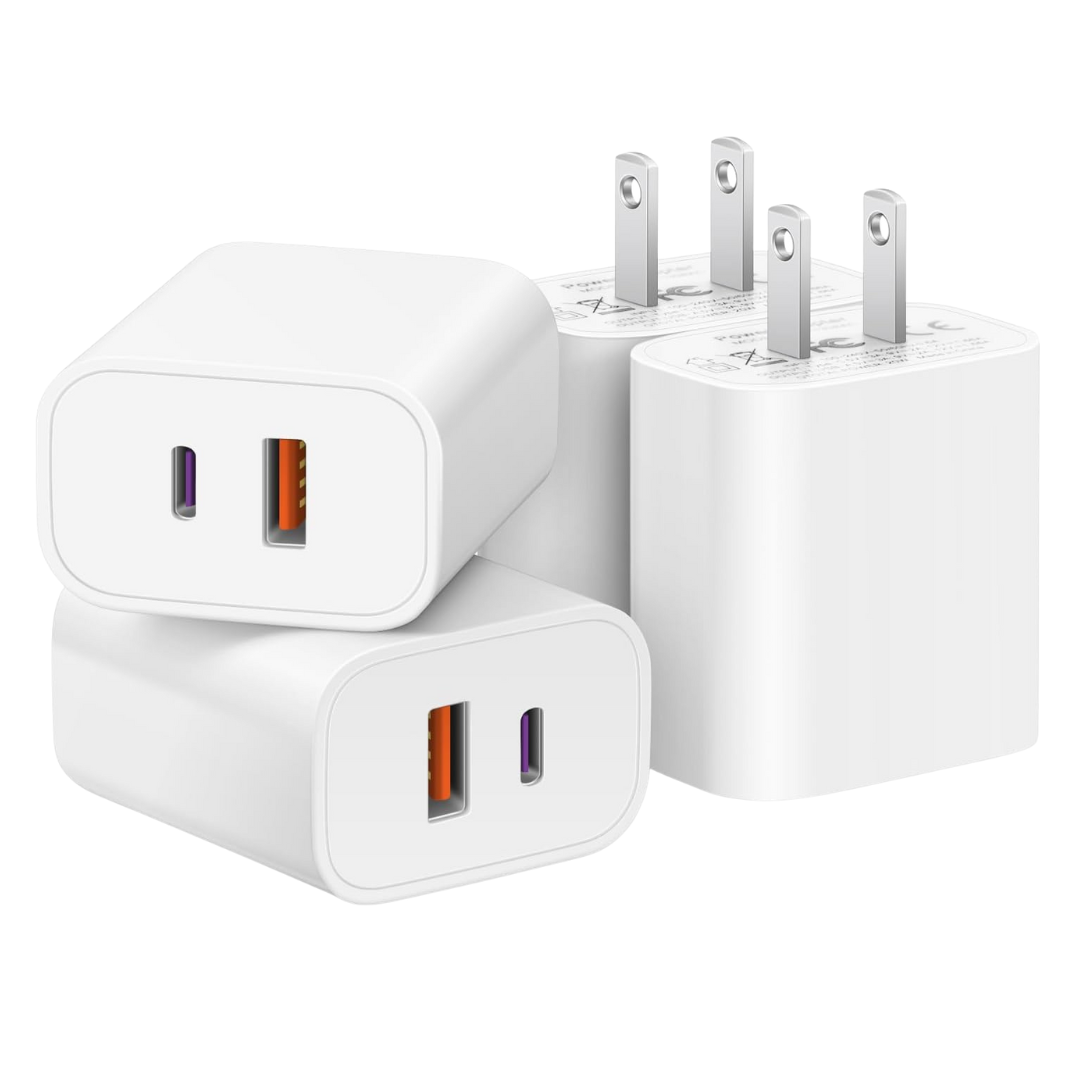 4-Pack USB C Charger Block With Multiport Adpater