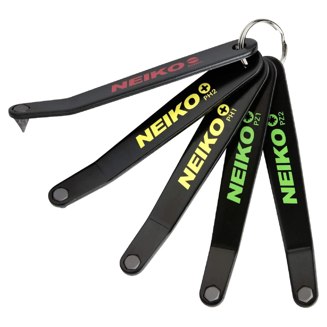 5-Piece NEIKO 01323A Ultra Low Profile Offset Screwdriver Set