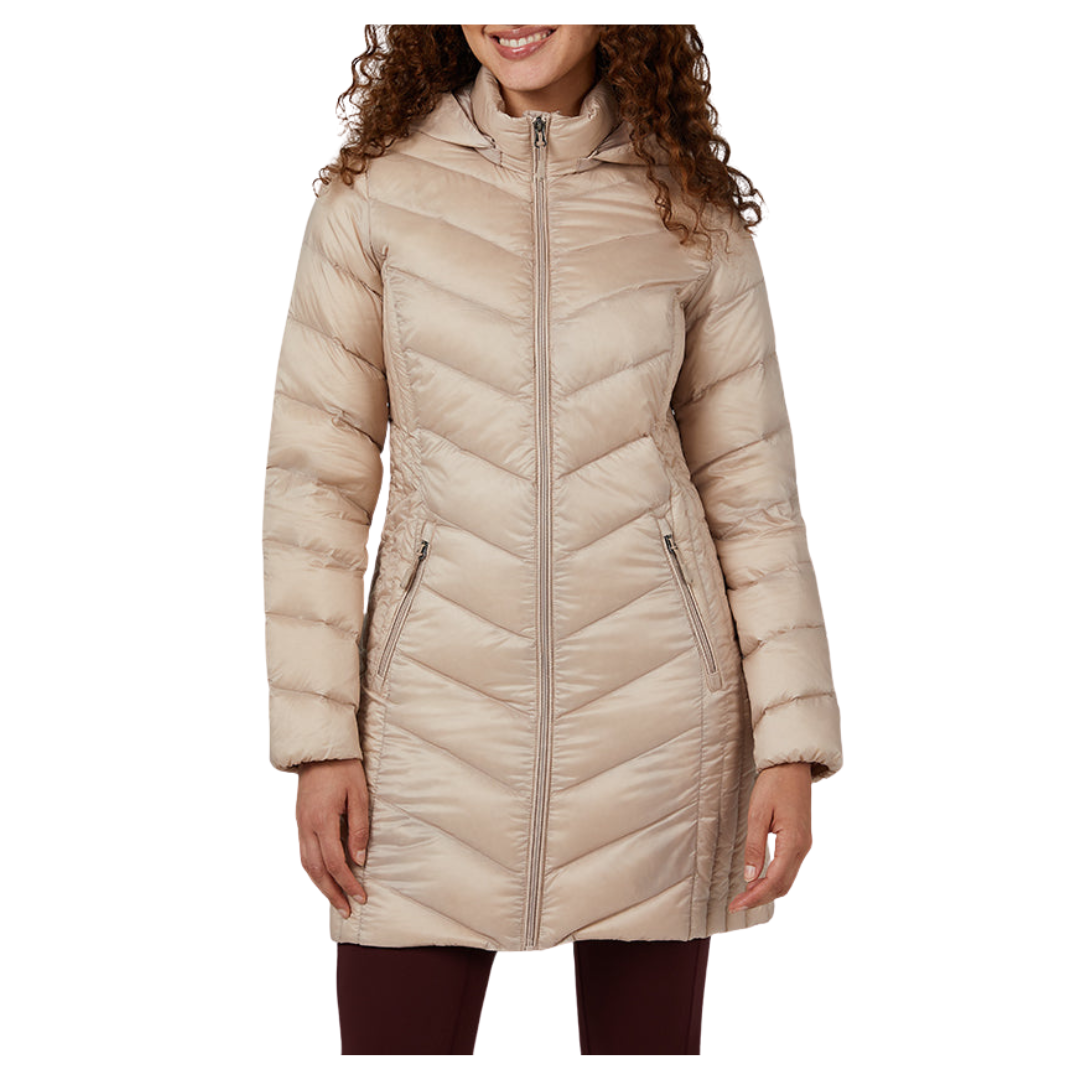 32 Degrees Women's Ultra-light Down Packable 3/4 Jacket