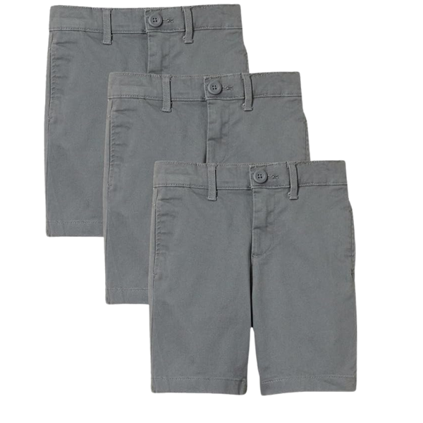 3-Pack Amazon Essentials Toddler Boys' Uniform Shorts
