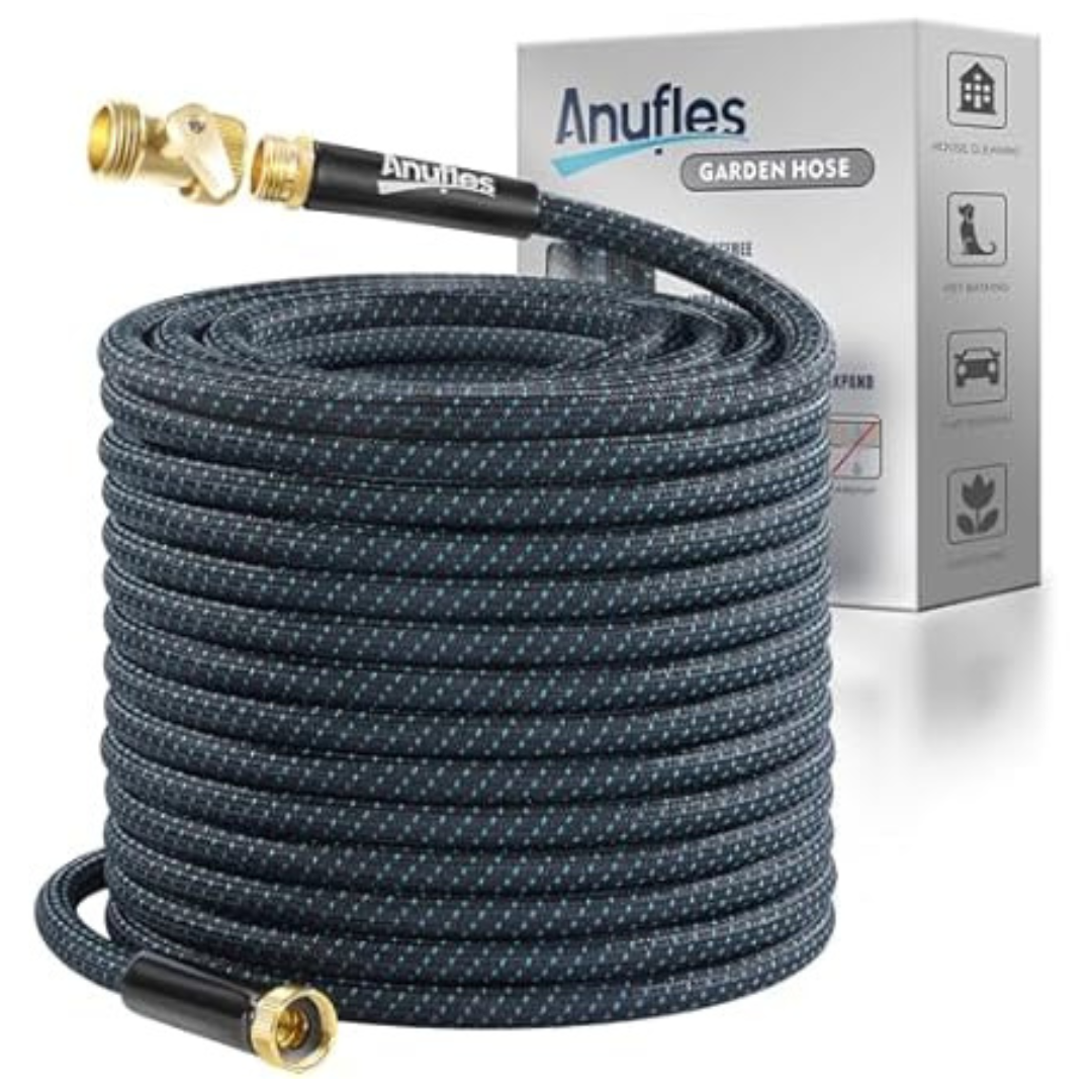 50ft Lightweight 3-Layer PVC Flexible Garden Water Hose