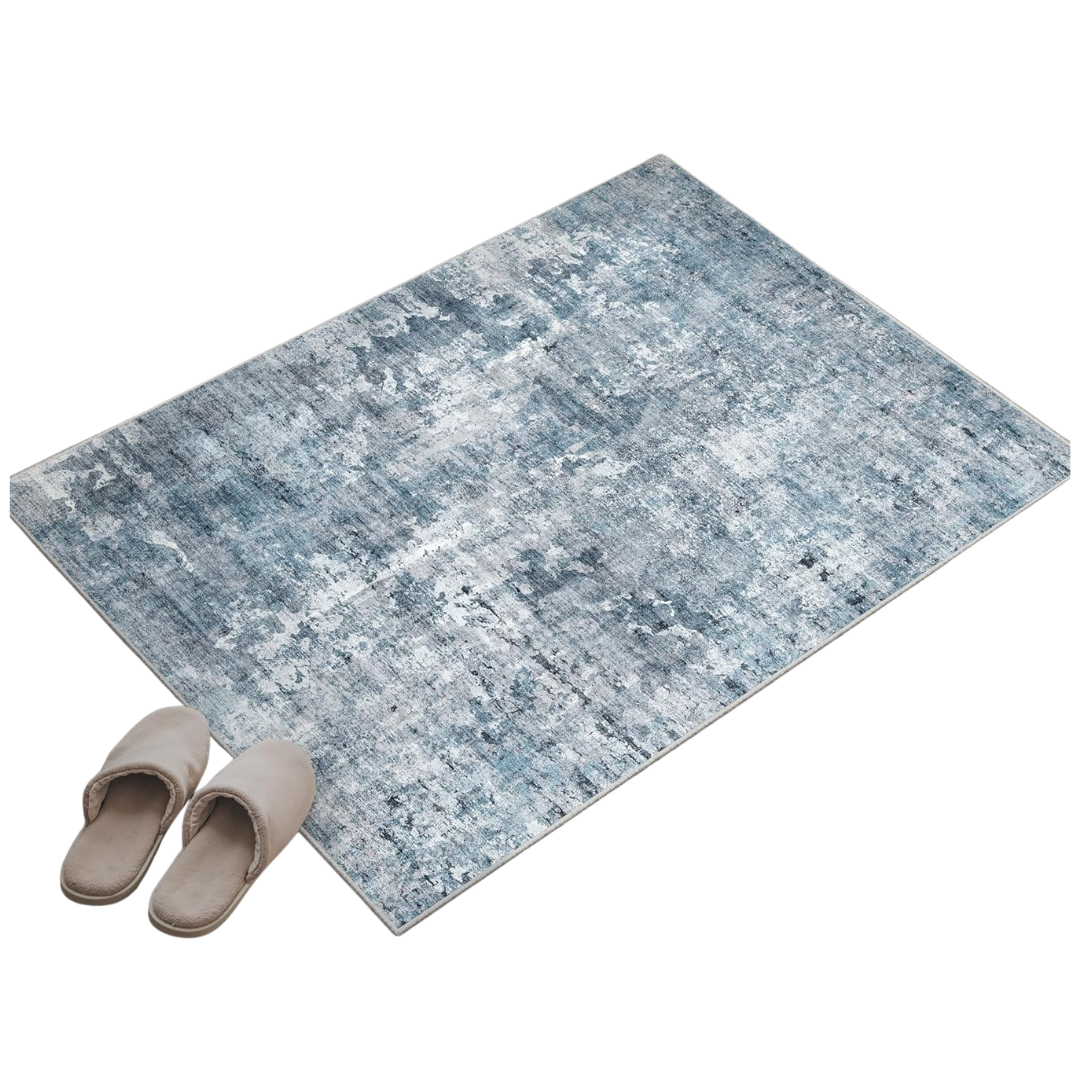 2" x 3" Washable Non-Slip Vintage Low Pile Throw Rugs