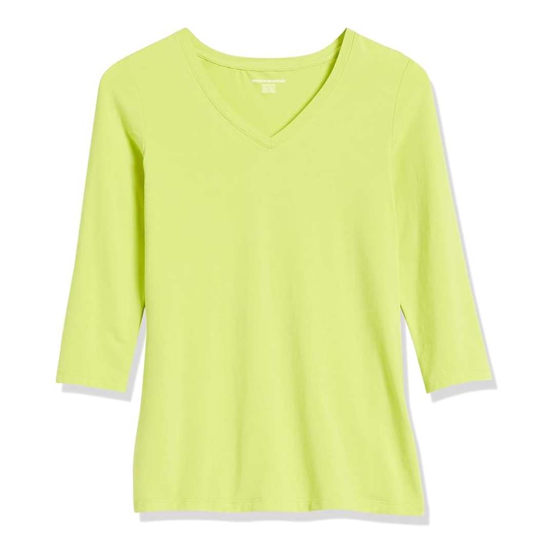 Amazon Essentials Womens Regular-Fit V-Neck Tee